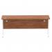 Impulse 1800 x 600mm Straight Office Desk Walnut Top White Cantilever Leg MI001918