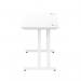 Impulse 1200 x 600mm Straight Office Desk White Top White Cantilever Leg MI002201