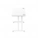 Impulse 1600 x 600mm Straight Office Desk White Top White Cantilever Leg MI002203