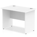 Impulse 1000/600 Rectangle Panel End Leg Desk White MI002245