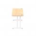 Impulse 1800 x 600mm Straight Office Desk Maple Top White Cantilever Leg MI002430