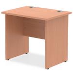 Impulse 800 x 600mm Straight Office Desk Beech Top Panel End Leg MI002886