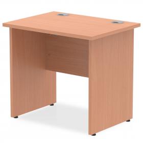 Impulse 800 x 600mm Straight Office Desk Beech Top Panel End Leg MI002886