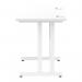 Impulse 800 x 600mm Straight Office Desk White Top White Cantilever Leg MI002895