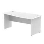 Impulse 1600/600 Right Hand Panel End Leg Wave Desk White MI003035