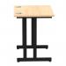 Impulse 800 x 600mm Straight Office Desk Maple Top Black Cantilever Leg MI003251