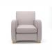 Wynne 81cm Wide Armchair Linen Fabric Light Wood Feet NSS00267