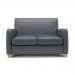 Wynne 132cm Wide Sofa Atlantic Faux Leather Light Wood Feet NSS00343