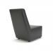 Pella 65cm Wide Chair Flint Faux Leather Standard Feet  NSS01155