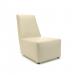 Pella 65cm Wide Chair Chalk Faux Leather Standard Feet  NSS01157