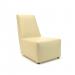 Pella 65cm Wide Chair Cream Faux Leather Standard Feet  NSS01163