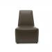 Pella 65cm Wide Chair Mocha Faux Leather Standard Feet  NSS01186