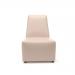 Pella 65cm Wide Chair Taupe Faux Leather Standard Feet  NSS01200