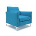 Roselle 90cm Wide Armchair Everlasting Fabric Chrome Feet NSS01365