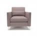 Roselle 90cm Wide Armchair Flint Fabric Chrome Feet NSS01373