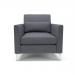 Roselle 90cm Wide Armchair Present Fabric Chrome Feet NSS01461
