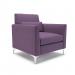 Roselle 90cm Wide Armchair Prime Fabric Chrome Feet NSS01469