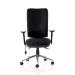 Chiro High Back Task Operators Chair Black With Arms OP000006
