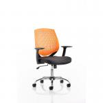 Dura Task Operator Chair Orange With Arms OP000019
