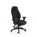 Galaxy Task Operator Chair With Height Adjustable Arms Black Fabric OP000064