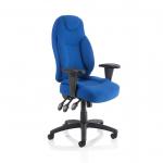 Galaxy Task Operator Chair With Height Adjustable Arms Blue Fabric OP000066