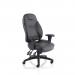 Galaxy Task Operator Chair With Height Adjustable Arms Black Leather OP000068