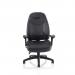 Galaxy Task Operator Chair With Height Adjustable Arms Black Leather OP000068