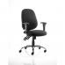 Lisbon Task Operator Chair Black Fabric With Arms OP000073