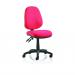 Luna II Lever Task Operator Chair Burgundy Without Arms OP000078