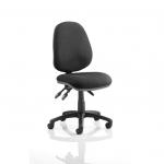 Luna III Lever Task Operator Chair Black Without Arms OP000082