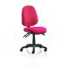 Luna III Lever Task Operator Chair Burgundy Without Arms OP000084