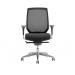 Midas Task Operator Chair Black Fabric Black Mesh Back With Arms OP000091