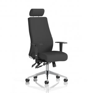 Onyx Ergo Posture Chair With Height Adjustable Arms With Headrest