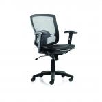 Palma Task Operator Chair Black Mesh Back Black With Arms OP000104