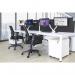 Portland Task Operator Chair Mesh Back With Height Adjustable Arms Black Airmesh Seat OP000105