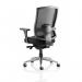 Regent Mesh Back Chair With Height Adjustable Arms Black Fabric Seat OP000113