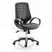 Sprint Task Operator Chair Leather Seat Black Back With Arms OP000123