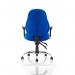 Storm Task Operator Chair Blue Fabric With Arms OP000128