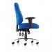 Storm Task Operator Chair Blue Fabric With Arms OP000128