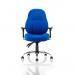 Storm Task Operator Chair Blue Fabric With Arms OP000128