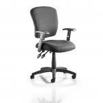 Toledo Task Operator Chair Black Fabric With Arms OP000132