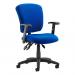 Toledo Task Operator Chair Blue Fabric With Arms OP000134