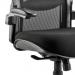 Houston Heavy Duty Task Operator Chair Mesh Back Black Fabric Seat With Arms OP000181