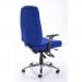 Barcelona Plus Task Operator Chair Blue Fabric With Arms OP000183