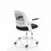 Eco Task Operator Mesh White and Black Chair With Folding Arms OP000188