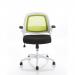 Eco Task Operator Mesh White and Green Chair With Folding Arms OP000190