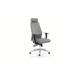 Onyx Ergo Posture Chair Grey Bonded Leather With Headrest With Arms OP000222