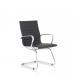 Nola Black Bonded Leather Cantilever Chair OP000224