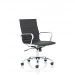 Nola Executive Chair Medium Back Soft Bonded Leather Black OP000225