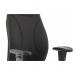 Esme Posture Chair With Height Adjustable Arms Black Fabric OP000232